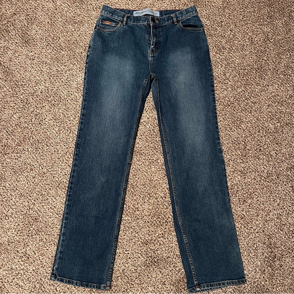 Eddie Bauer Size 10 Classic Blue Straight Leg Jeans